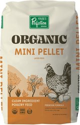 Kruse's Perfection Brand Organic Poultry 17% Protein Mini Pellet Layer Chicken Feed, 40-lb bag