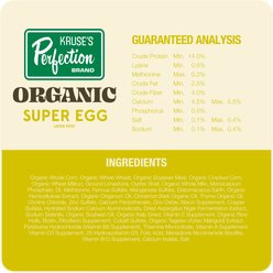 Kruse's Perfection Brand Organic Super Egg 17% Protein Layer Chicken Feed, 40-lb bag slide 2 of 5