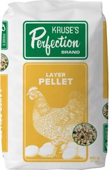 Kruse's Perfection Brand Poultry Layer Pellet Chicken Feed, 40-lb bag