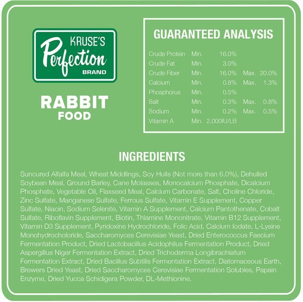 Kruse's Perfection Brand Rabbit Food