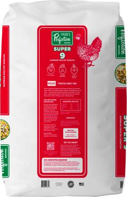 Show full view: Kruse's Perfection Brand Super 9 Superior Scratch 10% Protein Grain Poultry Feed, 40-lb bag slide 2 of 7