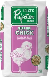 Kruse's Perfection Brand Super Chick Starter Crumble Medicated Chicken Feed, 40-lb bag