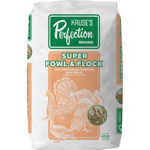 Kruse's Perfection Brand Super Flock All Purpose 20% Protein Mini Pellet Chicken Feed, 40-lb bag