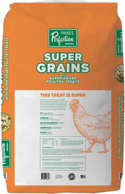 Show full view: Kruse's Perfection Brand Super Grains with Grubs Chicken Treats, 40-lb bag slide 2 of 6
