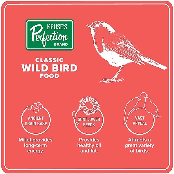 Show full view: Kruse's Perfection Brand Wild Bird Food, 40-lb bag slide 4 of 6