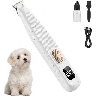 Kseroo Kseroo Ceramic Blade Dog & Cat Paw Hair Trimmer, White