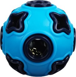 Kseroo 4-Corner Light-Up Ball Dog Toy, Blue/Purple, Large