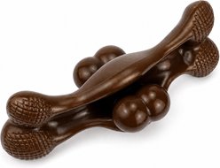 Kseroo Activity Combination Chew Bone Bacon Flavored Nylon Dental Care Dog Toy, Dark Brown