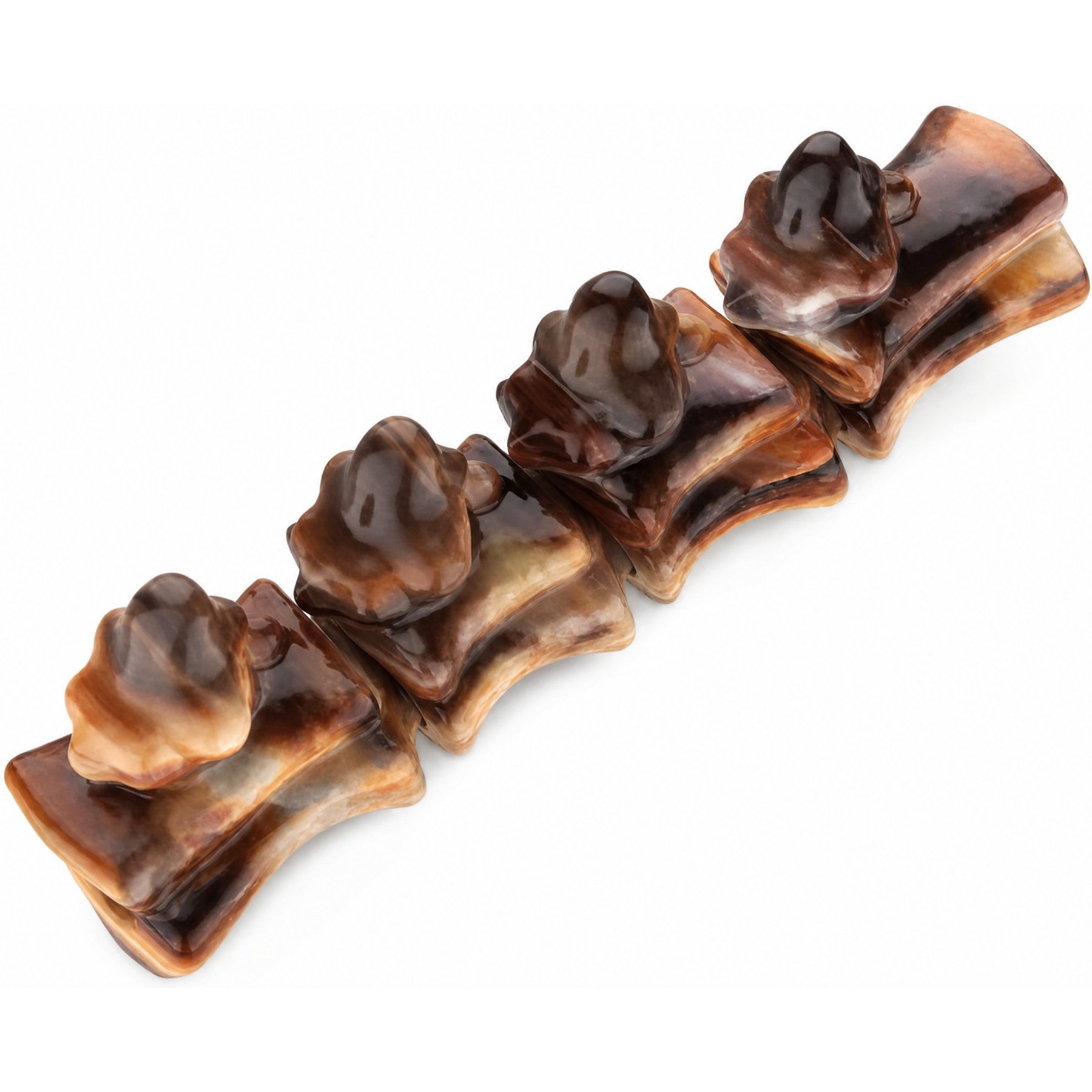 Kseroo Bamboo Bacon Flavored Nylon Dental Care Dog Chew Toy, Brown