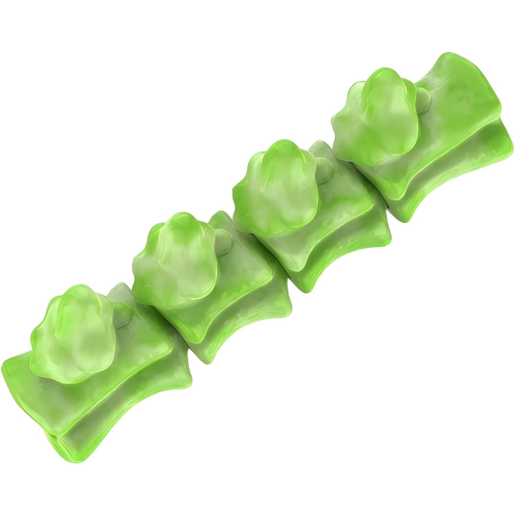Kseroo Bamboo Bacon Flavored Nylon Dental Care Dog Chew Toy, Green