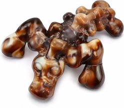 Kseroo Boxing Crocodile Bacon Flavored Nylon Dental Care Dog Chew Toy, Brown