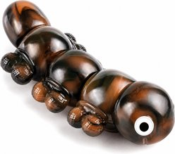 Kseroo Mixed Caterpillar Bacon Flavored Nylon Dental Care Dog Chew Toy, Brown