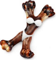 Kseroo Catwoman Bacon Flavored Nylon Dental Care Dog Chew Toy, Brown