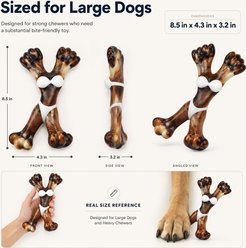 Kseroo Catwoman Bacon Flavored Nylon Dental Care Dog Chew Toy, Brown slide 2 of 7