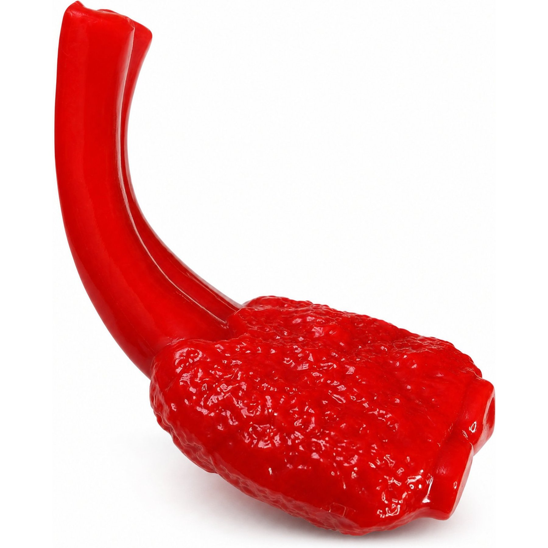 Kseroo Chicken Leg Rib Bacon Flavored Nylon Dental Care Dog Chew Toy, Red