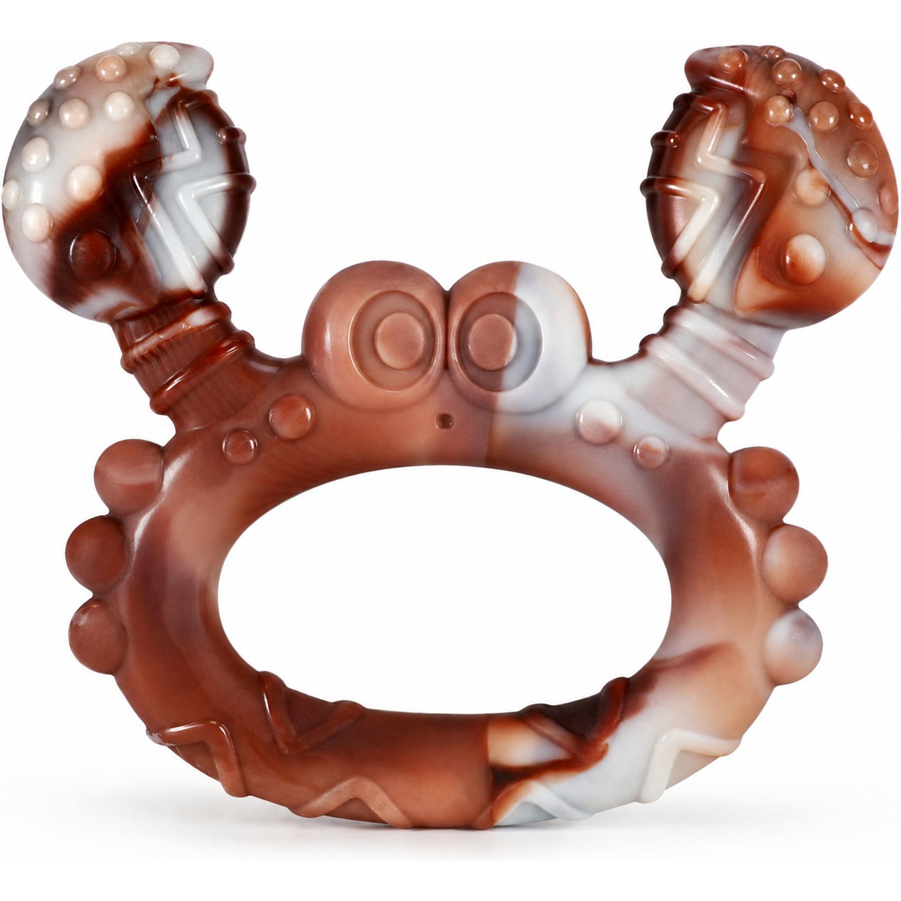 Kseroo Crab Beef-Flavored Nylon Tough Chew Dog Toy, Brown