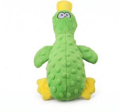 Kseroo Crinkle-Sounding Plush Duck Dog & Cat Toy, Green