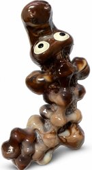 Kseroo Crocodile Skeleton Bacon Flavored Nylon Dental Care Dog Chew Toy, Brown