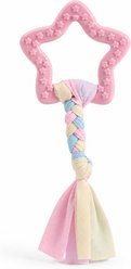 Kseroo Dental Health Star Shape Knotted Rope Teething Training Chew Dog Toy, Pink