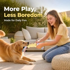 Kseroo Dog Face Bone Knotted Rope Teething Training Chew Dog Toy, Yellow slide 2 of 7