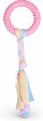 Kseroo Durable Cotton Ring Knotted Rope Teething Training Chew Dog Toy, Pink, Large