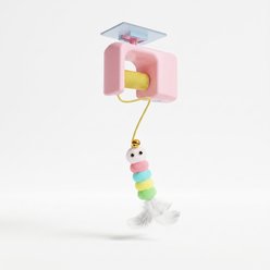 Kseroo Electric Random-Lift Teaser Yo-Yo Cat Toy, Pink