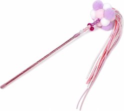 Kseroo Fairy Wand Cat Teaser Toy with Tassels & Beads, Purple