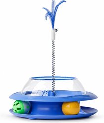 Kseroo Feather Track Cat Spinner Toy, Blue