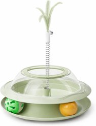Kseroo Feather Track Cat Spinner Toy, Green