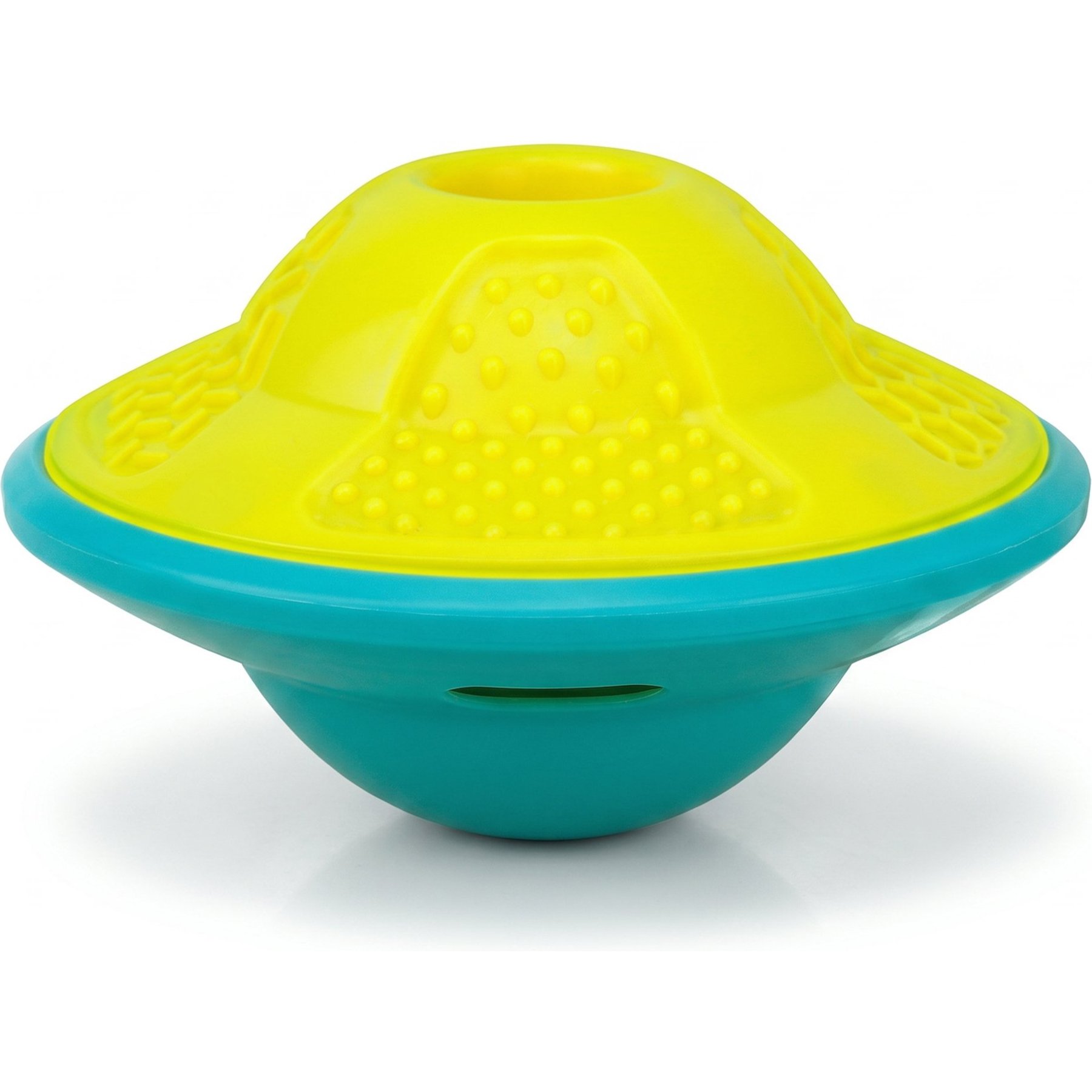 Kseroo Flying Disc Bacon Flavored Nylon Slow Feeder & Interactive Dog Toy, Multicolor
