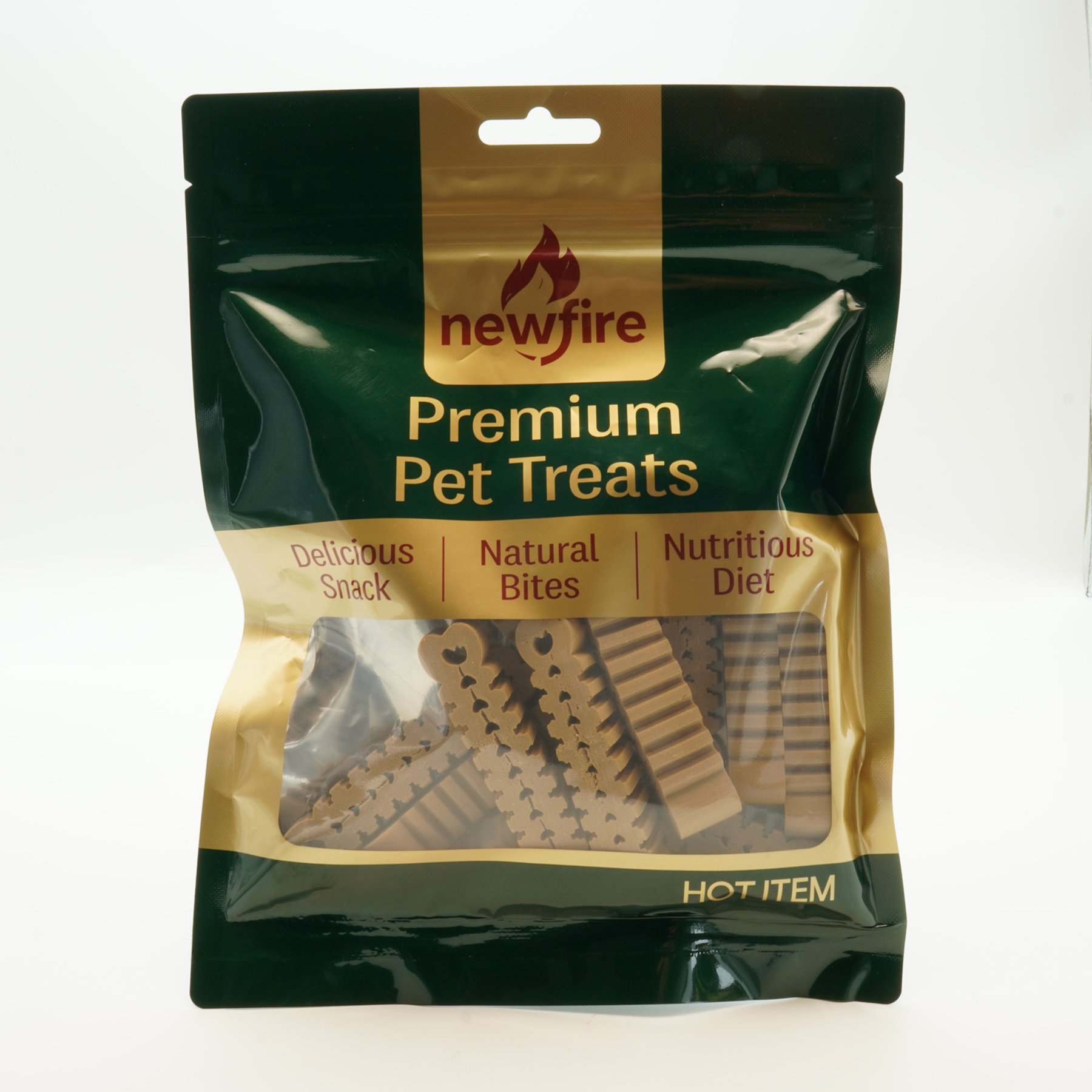 newfire Grain-Free Fish & Milk Dental Dog Chew Treats, 5.6-oz bag