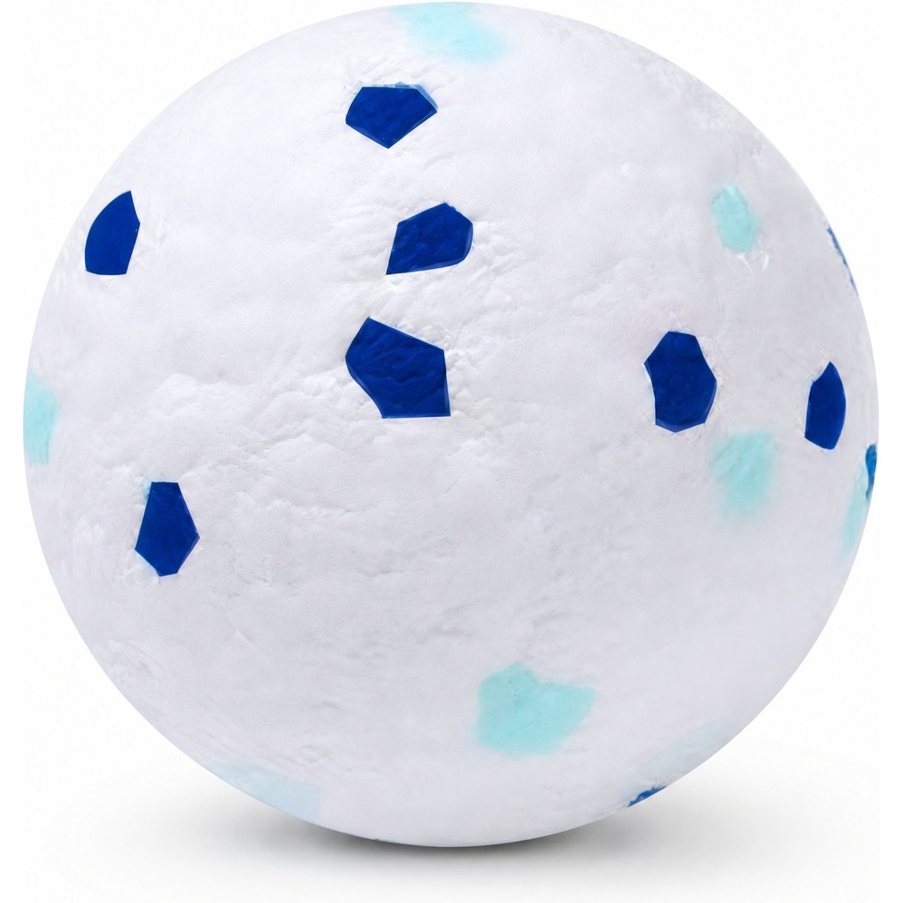 Kseroo High Bounce Fetch Training Spring & Teething Ball Dog Toy, Blue/Green, Large
