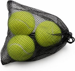 Kseroo Interactive Fetch Tennis Bouncy & Training Exercise Dog Ball Toy, Green, Small/Medium, 3 count