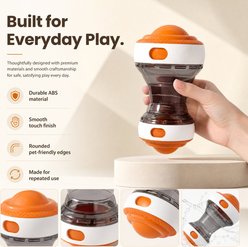 Kseroo Interactive Treat Puzzle Exercise Training Chasers Dog Toy, Orange slide 2 of 8