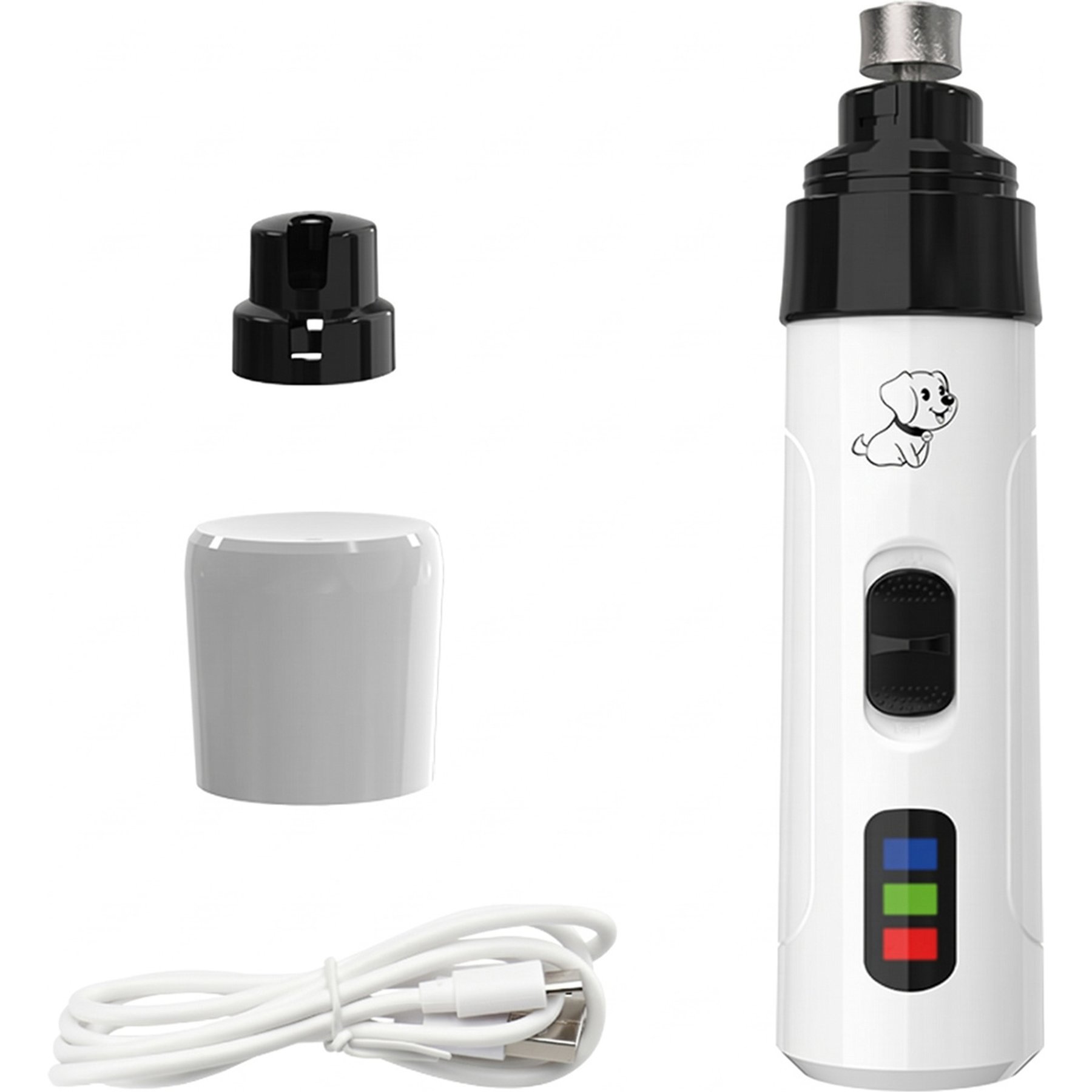 Kseroo LED Illuminated USB Rechargeable Electric Pet Nail Grinder for Dogs & Cats, 1 count