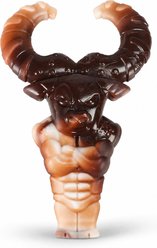 Kseroo Mighty Bull Beef-Flavored Nylon Tough Chew Dog Toy, Brown slide 1 of 9