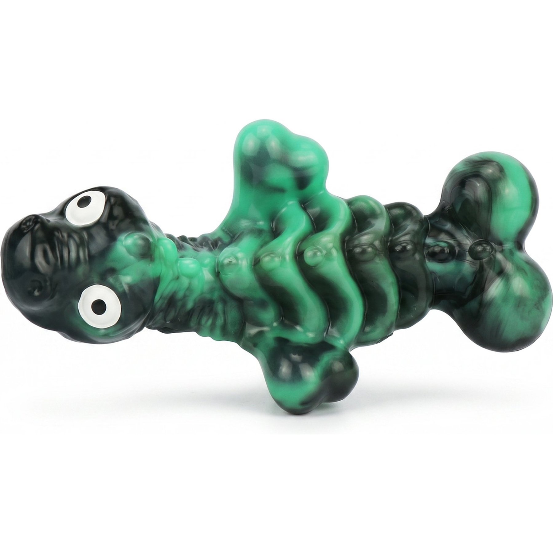 Kseroo Mixed Dinosaur Bone Nylon Dental Care Dog Chew Toy, Green