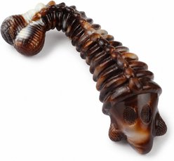 Kseroo Mixed Fish Bone Bacon Flavored Nylon Dental Care Dog Chew Toy, Brown