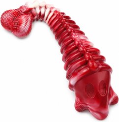 Kseroo Mixed Fish Bone Beef Flavored Nylon Dental Care Dog Chew Toy, Red