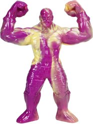 Kseroo Muscle Man Beef-Flavored Nylon Tough Chew Dog Toy, Purple