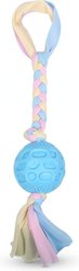 Kseroo Patterned Ball Knotted Rope Teething Training Chew Dog Toy, Blue slide 1 of 7