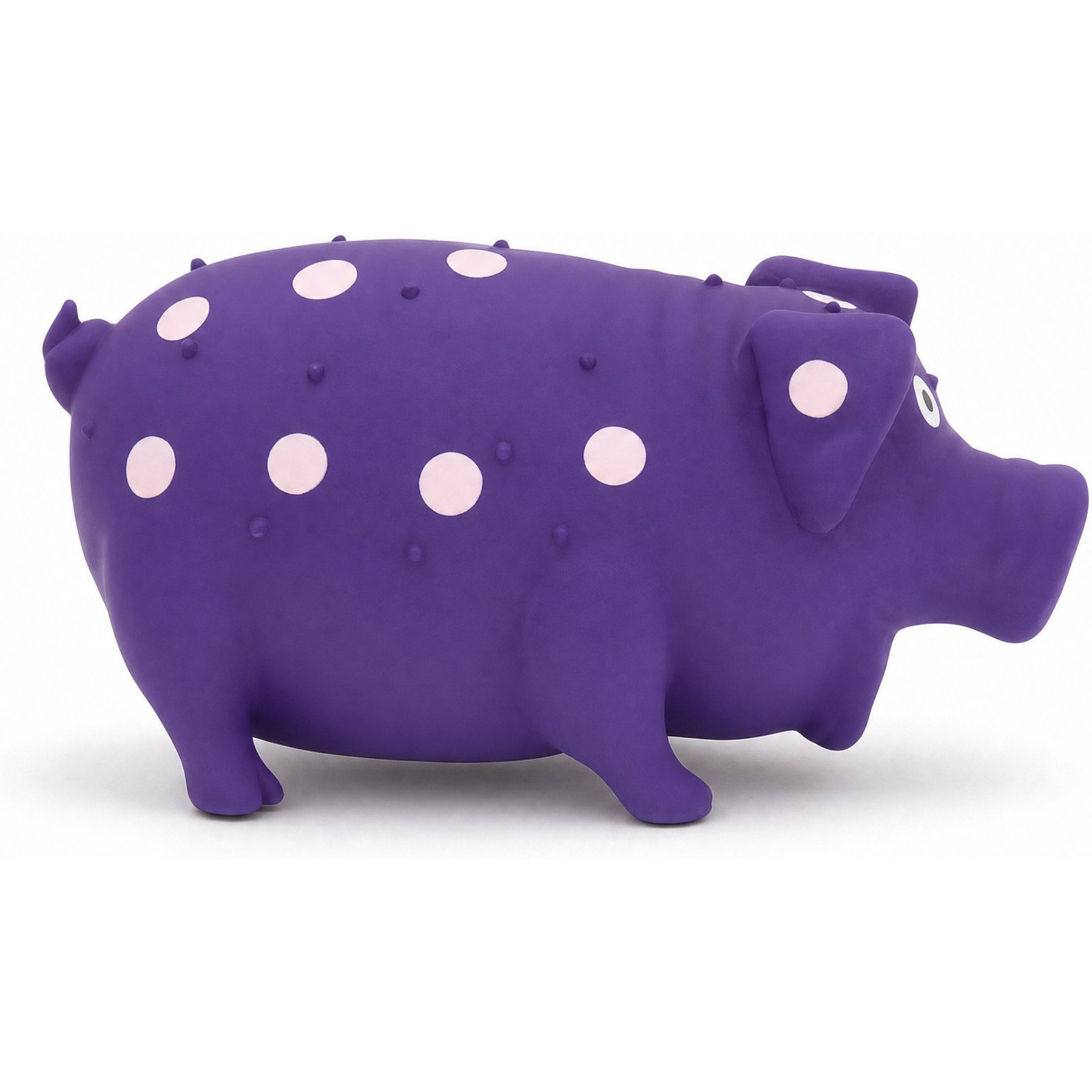 Kseroo Pig Durable Aggressive Chewers with Realistic Sound Squeaky & Dental Teething Chew Dog Toy, Purple
