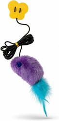 Kseroo Plush Mouse Teaser Wand Training & Squeaky Hanging Scratchers Cat Toy, Purple