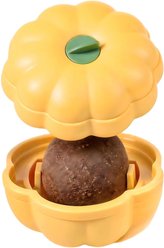 Kseroo Pumpkin Catnip-Infused Chew Toy, Yellow
