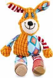 Kseroo Puppy Plush Squeaky Cat Toy, Orange