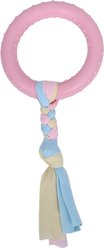 Kseroo Ring Knotted Rope Teething Training Chew Dog Toy, Large, Pink