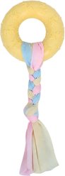 Kseroo Ring Knotted Rope Teething Training Chew Dog Toy, Yellow