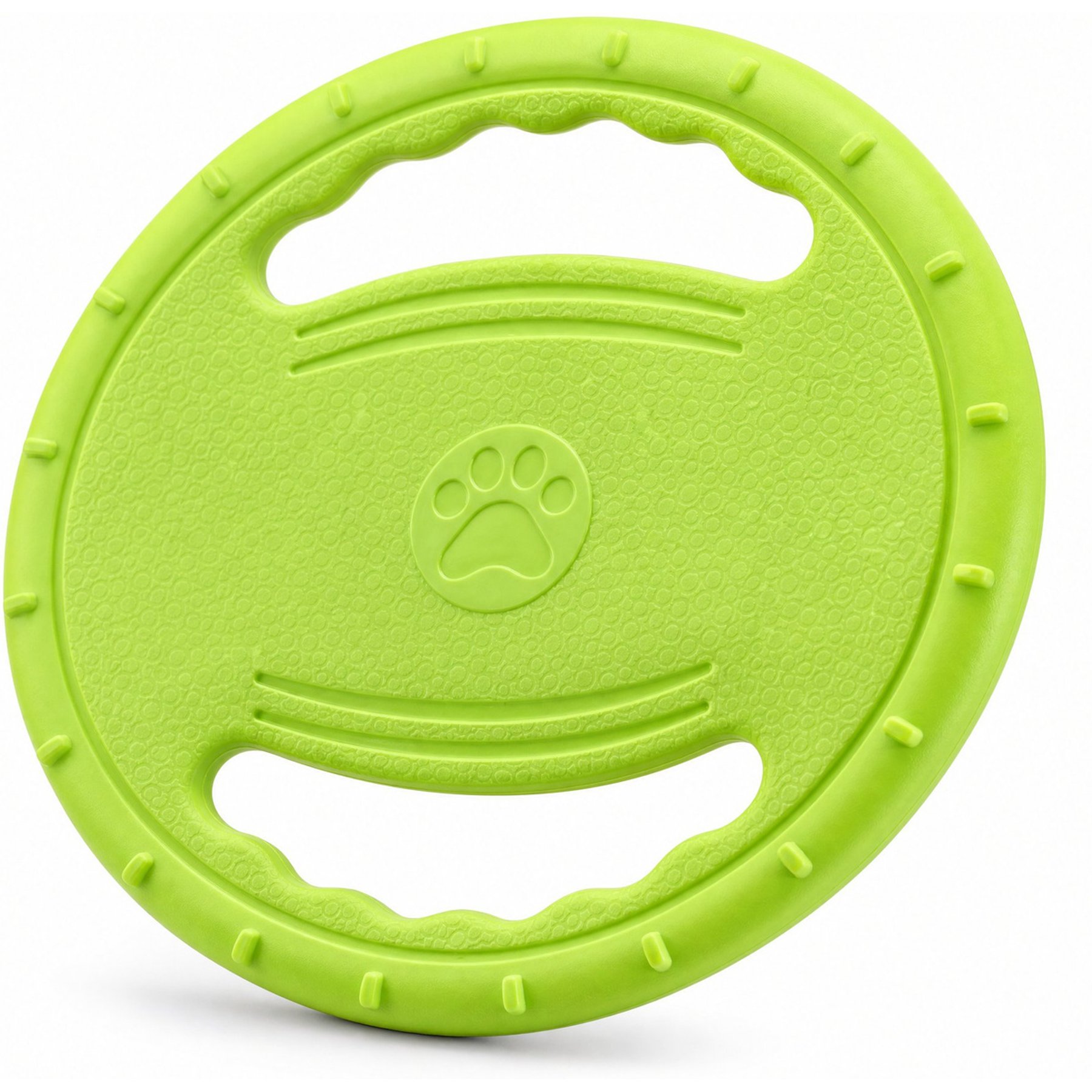 Kseroo Rubber Interactive Outdoor Training & Dental Flying Disc Dog Toy, Green