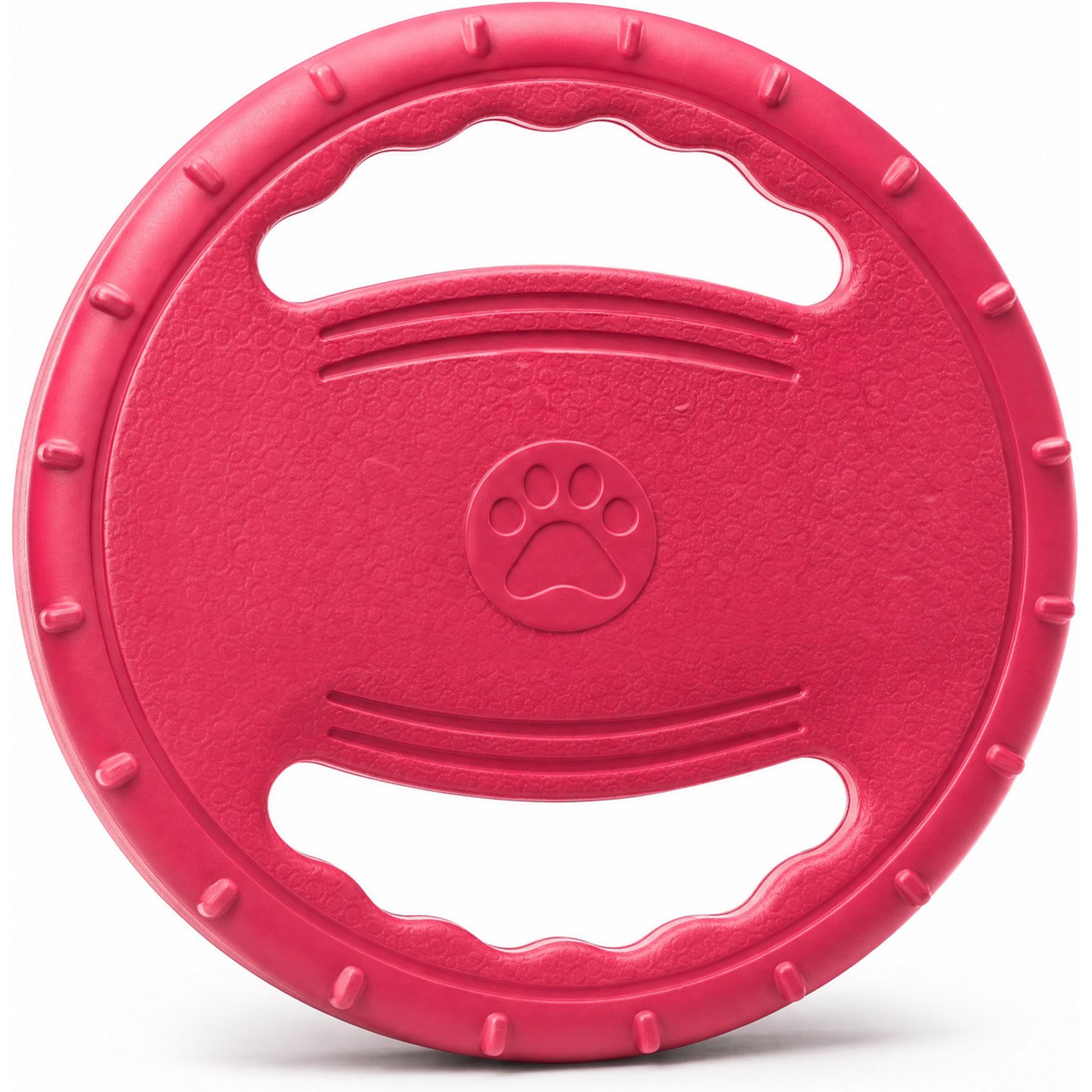 Kseroo Rubber Interactive Outdoor Training & Dental Flying Disc Dog Toy, Pink