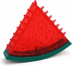 Kseroo Rubber Watermelon Fruit Exercise Chew Dog Toy, Red
